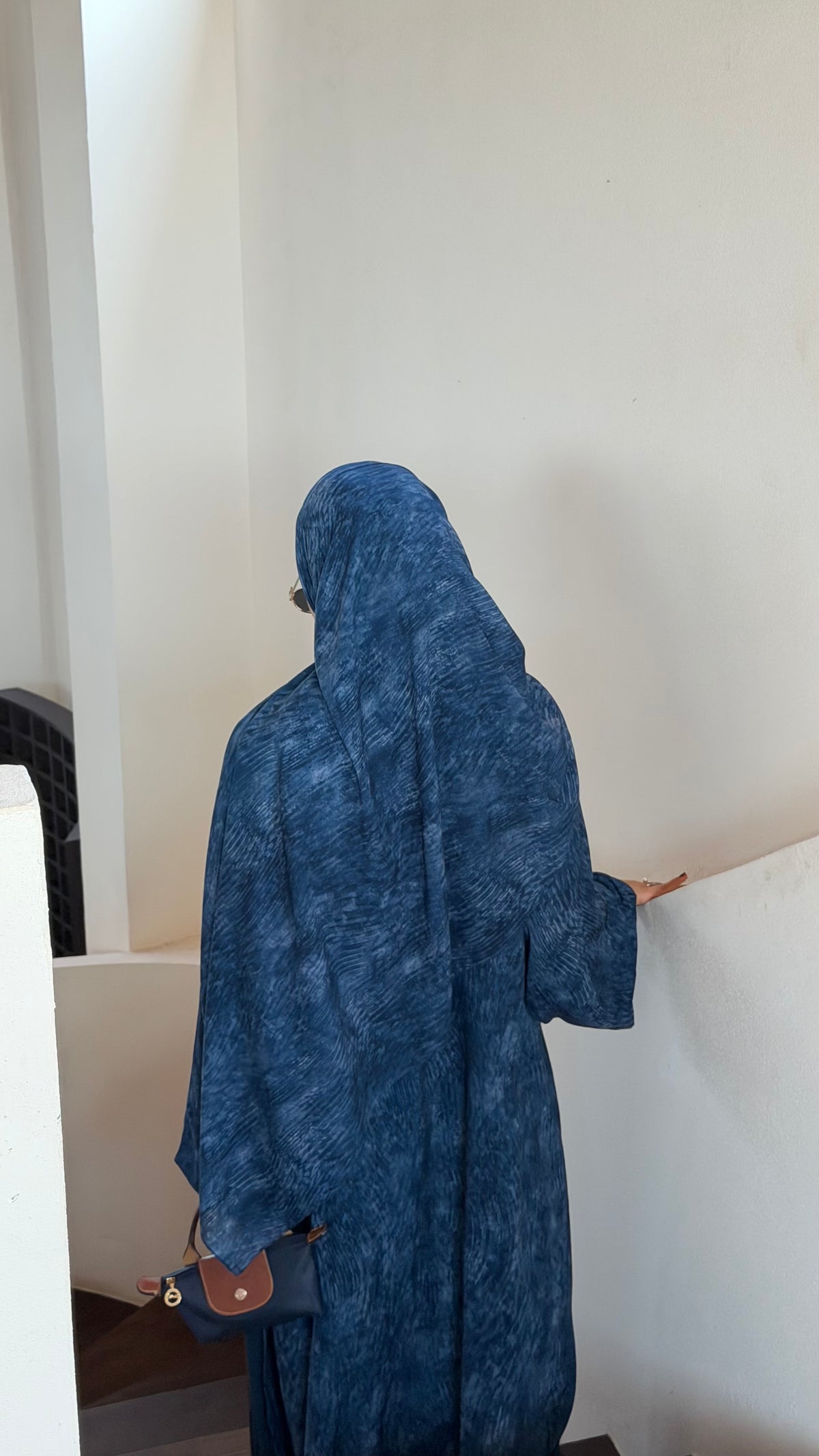 RIBBON ABAYA - (JEAN BLUE)