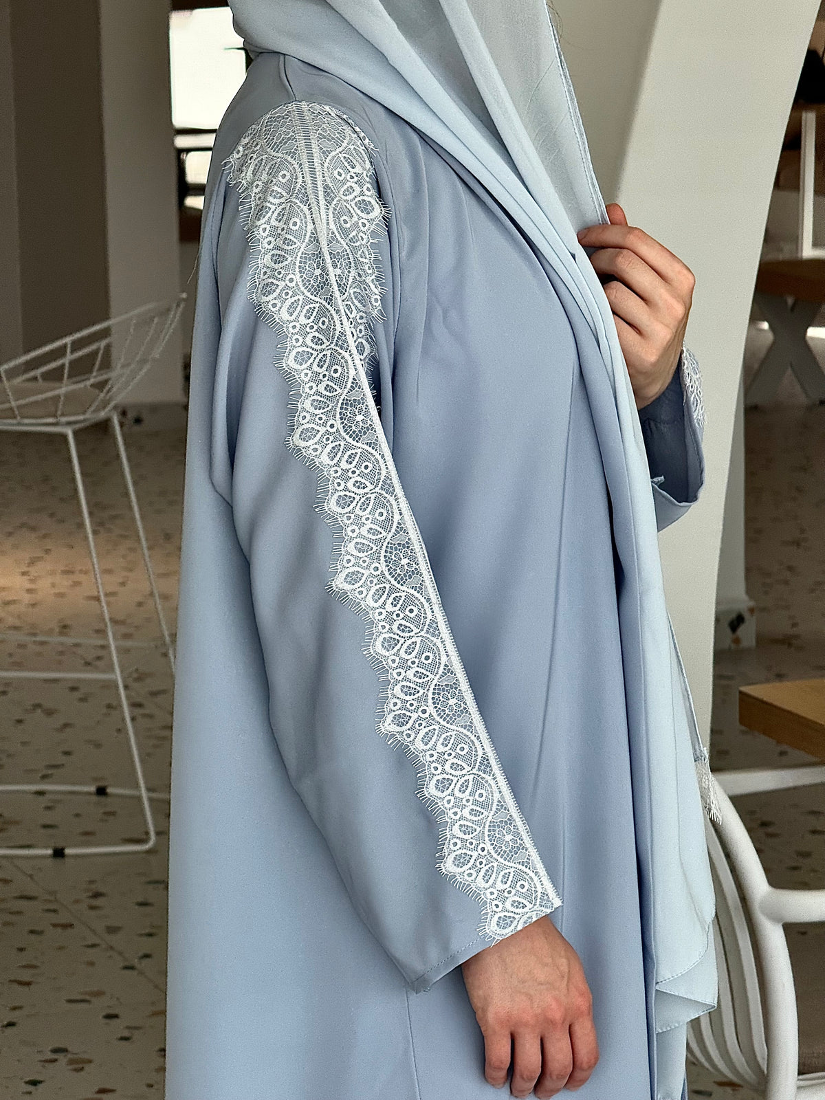 DANTEL SKY BLUE ABAYA