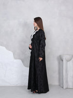 SCALOPE ABAYA - (GREY)