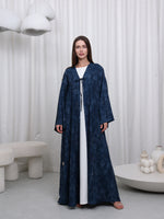 RIBBON ABAYA - (DUSTY RED)