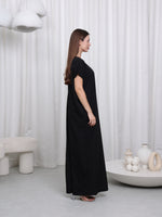 SHORT SLEEVE DRESS - (WHITE)