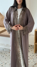 DANTEL KHAKI ABAYA