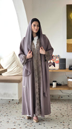 DANTEL KHAKI ABAYA