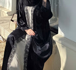 VELVET DANTEL (BLACK ABAYA)