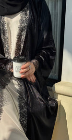 VELVET DANTEL (BLACK ABAYA)