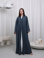 LACE ABAYA - (STEAL BLUE ABAYA)