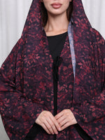 RIBBON ABAYA - (DUSTY RED)