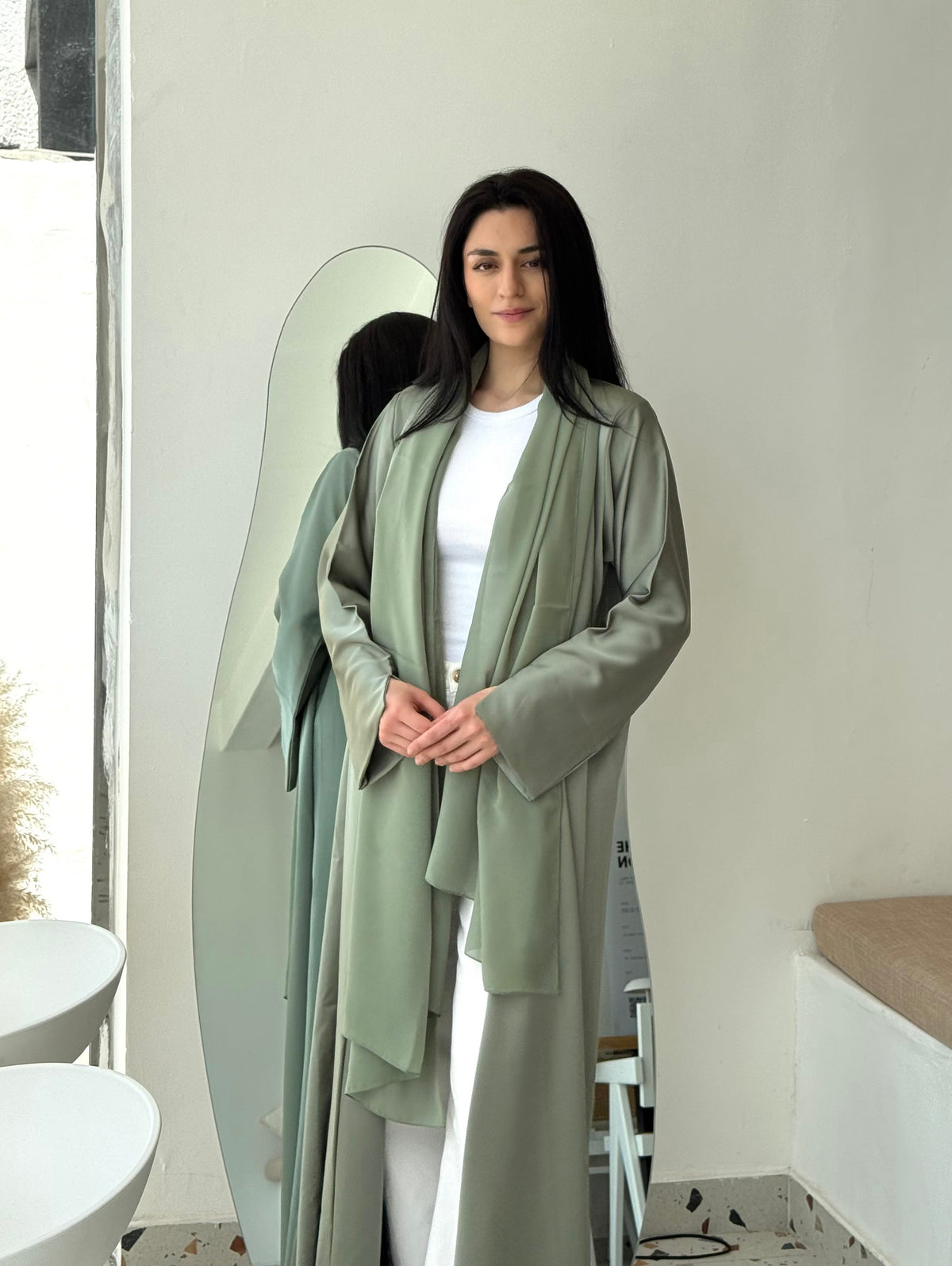 PISTACIO PLAIN ABAYA