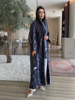 DANTEL PRINT GREY ABAYA