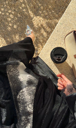 VELVET DANTEL (BLACK ABAYA)